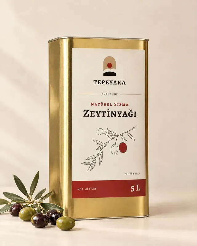 Tepeyaka Natürel Sızma Zeytinyağı 5 L teneke